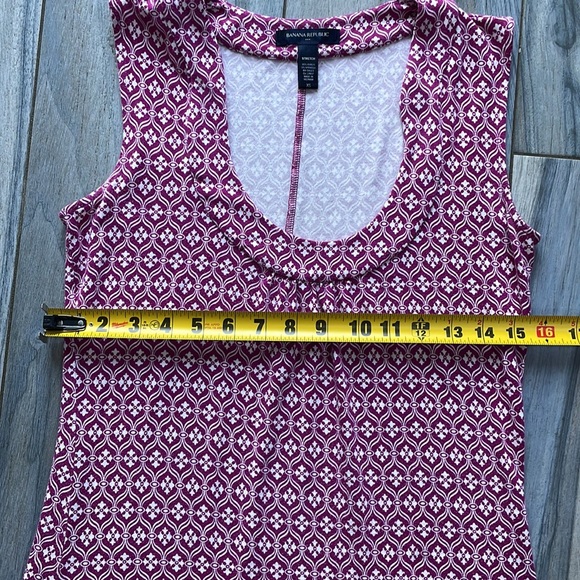 Banana Republic Pink Patterned Dress Size Xs - Picture 4 of 7